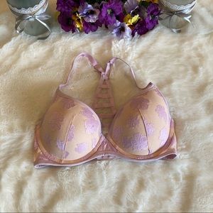 Pink Victoria’s Secret Light Purple Bra Sz 34DD